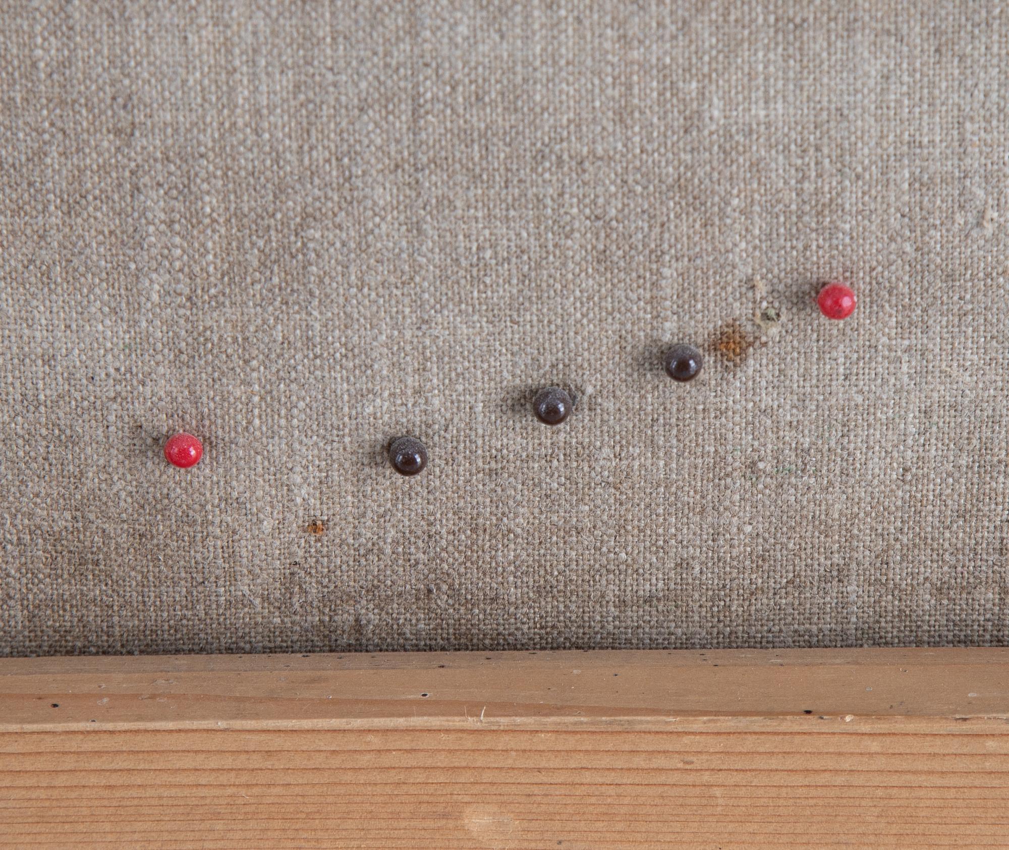 Karin Olsson, oil/collage on canvas, signed.