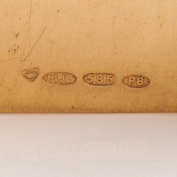 Markku Liitola, A 14K gold necklace/brooch with a heliodor/yellow beryl. Turku 1992.