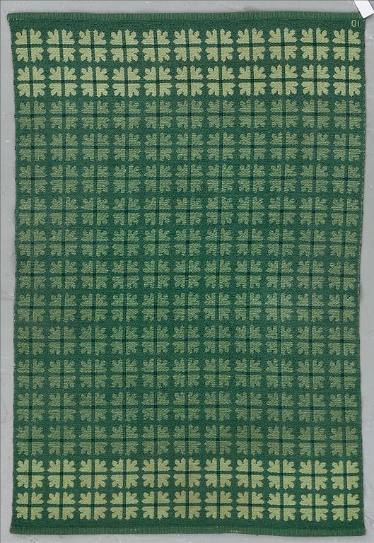 MATTA, dubbelvävd. Ingrid Dessau, signerad ID. Ca 191x126 cm.