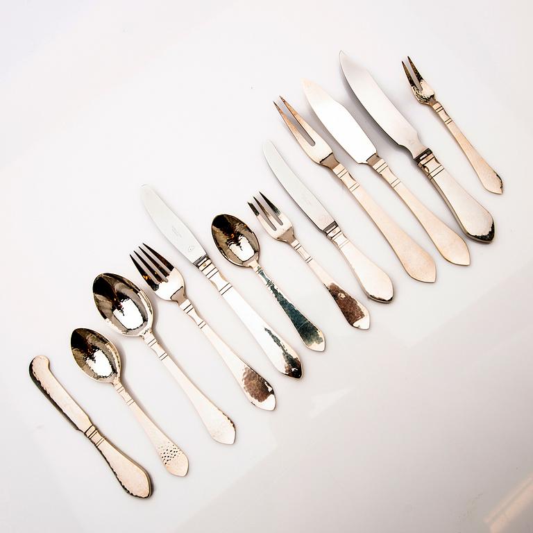Georg Jensen, Cutlery service, silver, 107 pieces, "Antique/Continental", Denmark.