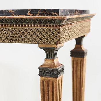 KONSOLBORD, sengustavianskt, omkring år 1800.