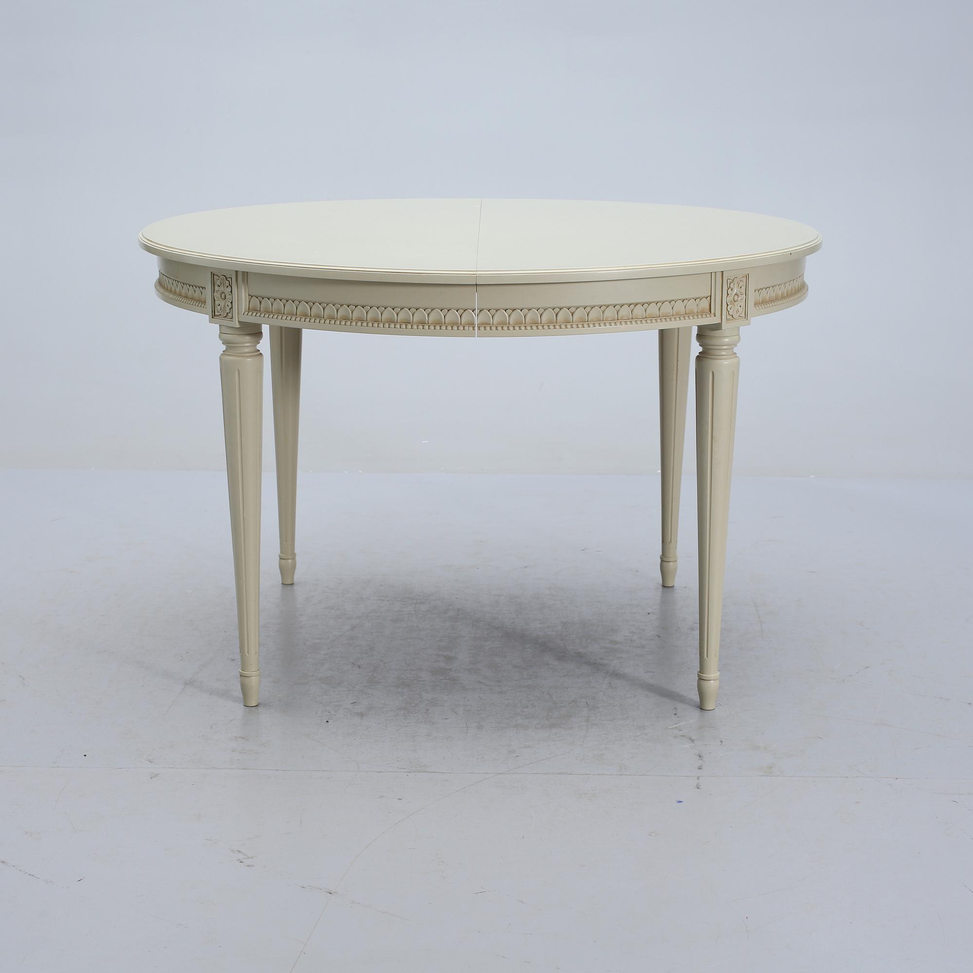 MATGRUPP, 6 delar, gustaviansk stil, 1900-talets andra hälft.