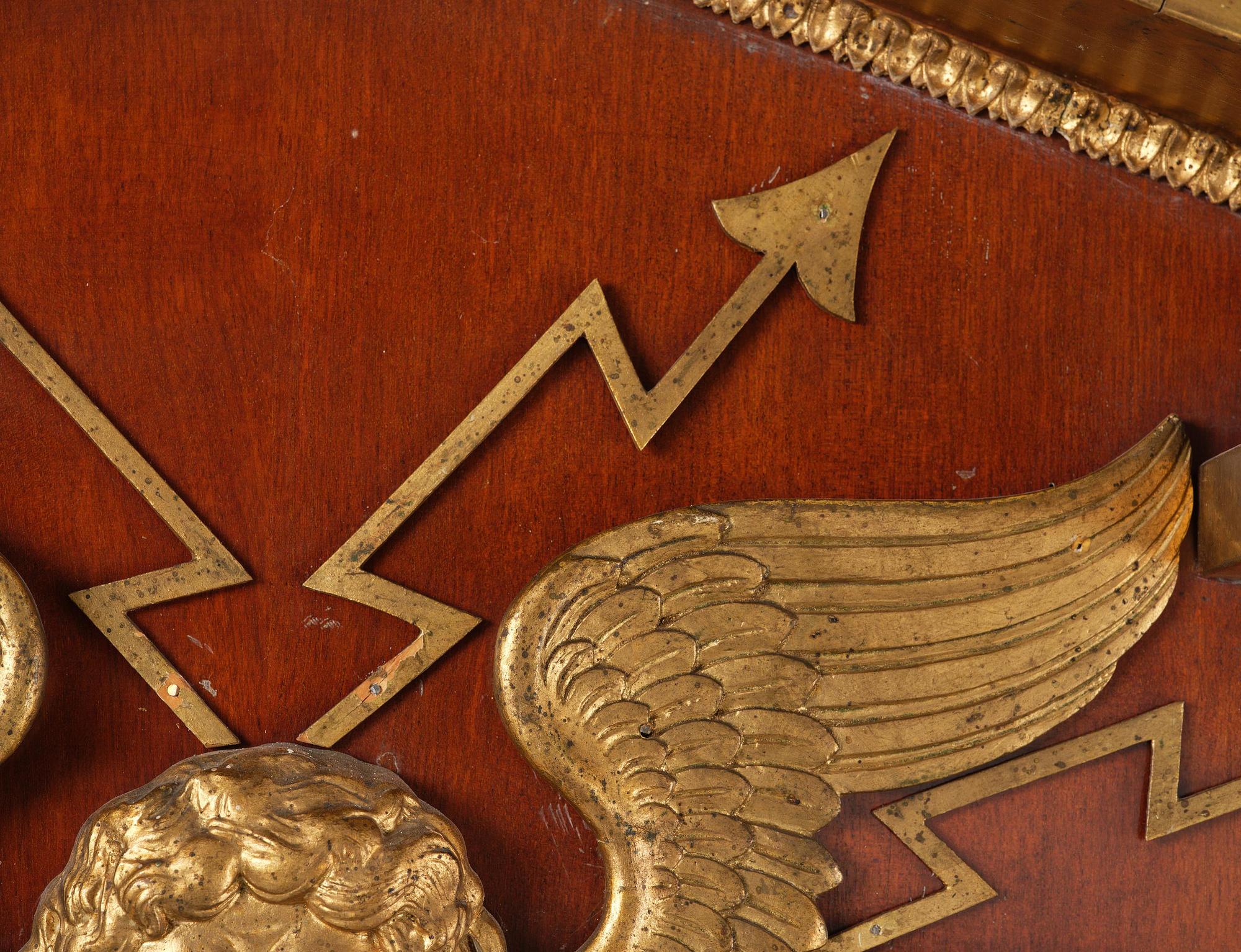 Spegel, av Johan Martin Berg  (spegelfabrikör i Göteborg 1803-37), Empire.