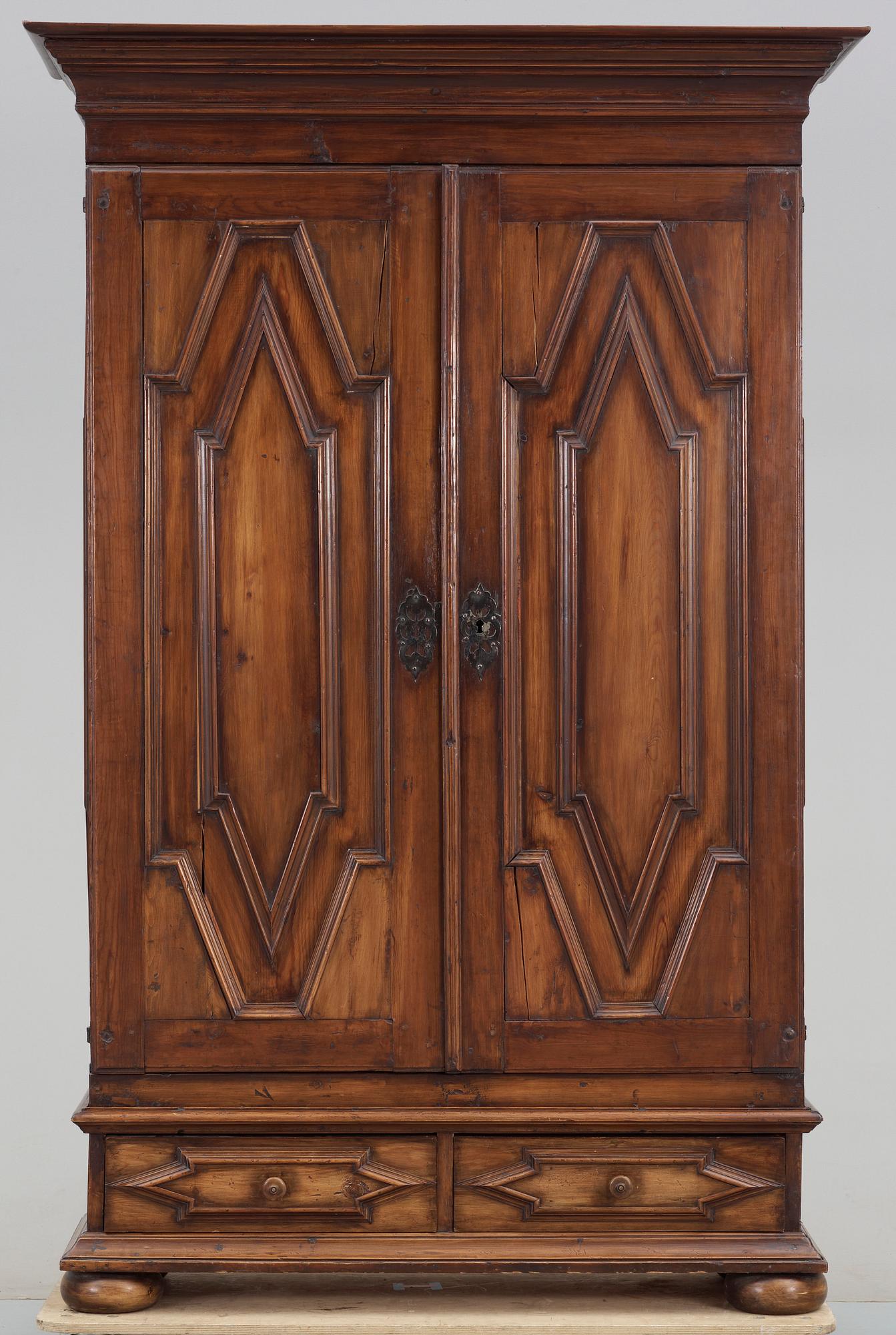 SKÅP, barock, 1600/1700-tal.
