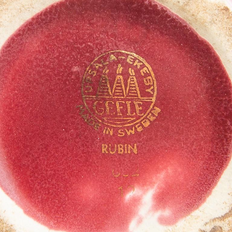Arthur Percy, 30 pieces, "Rubin", Gefle, mid-20th century.