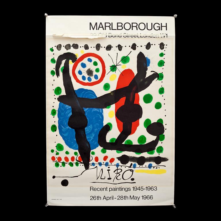 AFFISCH, Mirò. Marlborough London 1966.