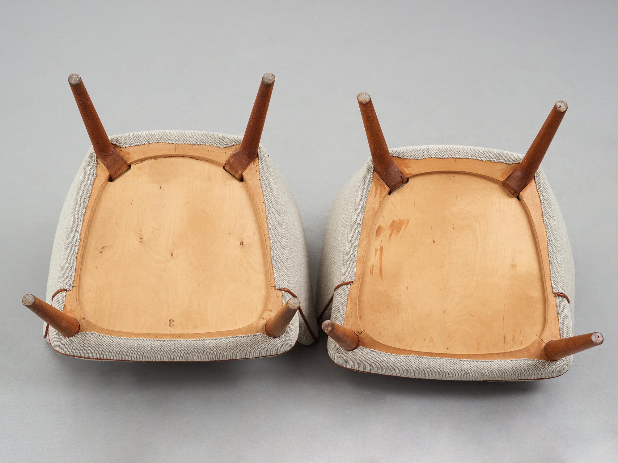 Hans J. Wegner, fåtöljer 2 st, "AP 27/18", AP Stolen, Danmark, 1950/60-tal.