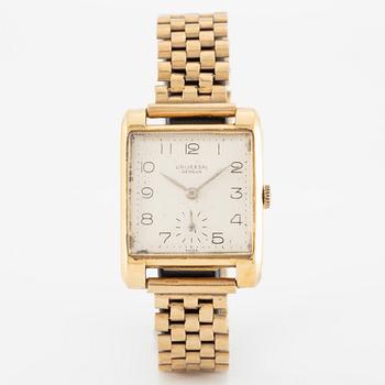 Universal Geneve, wristwatch, 26 x 26 (33.5) mm.
