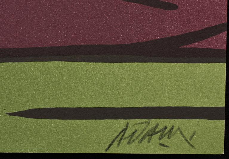 VALERIO ADAMI, 2 st, färglitografier, sign, e.a samt numr IX/XX e.a.