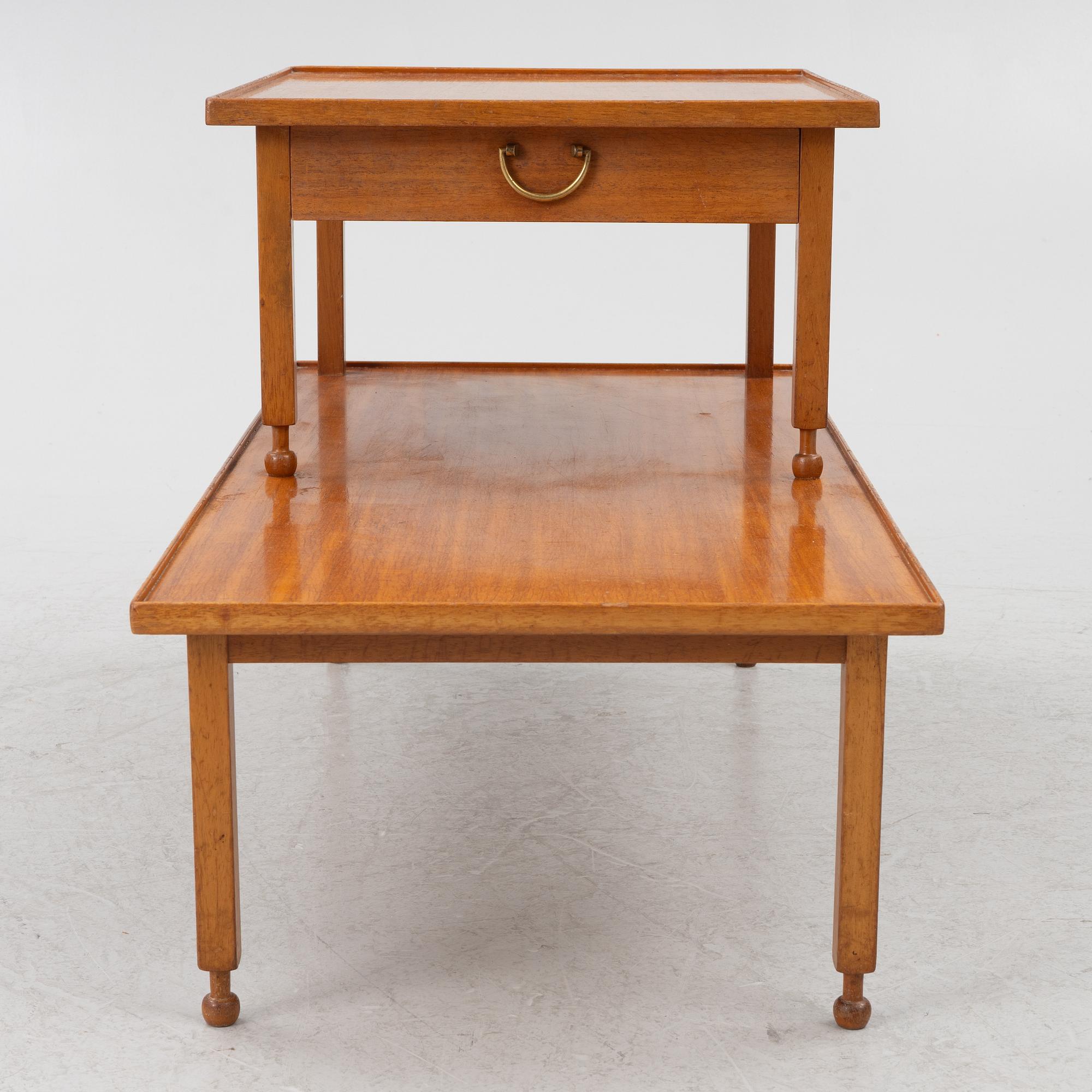 Josef Frank, a model B 1073 side table, Svenskt Tenn, before 1985.