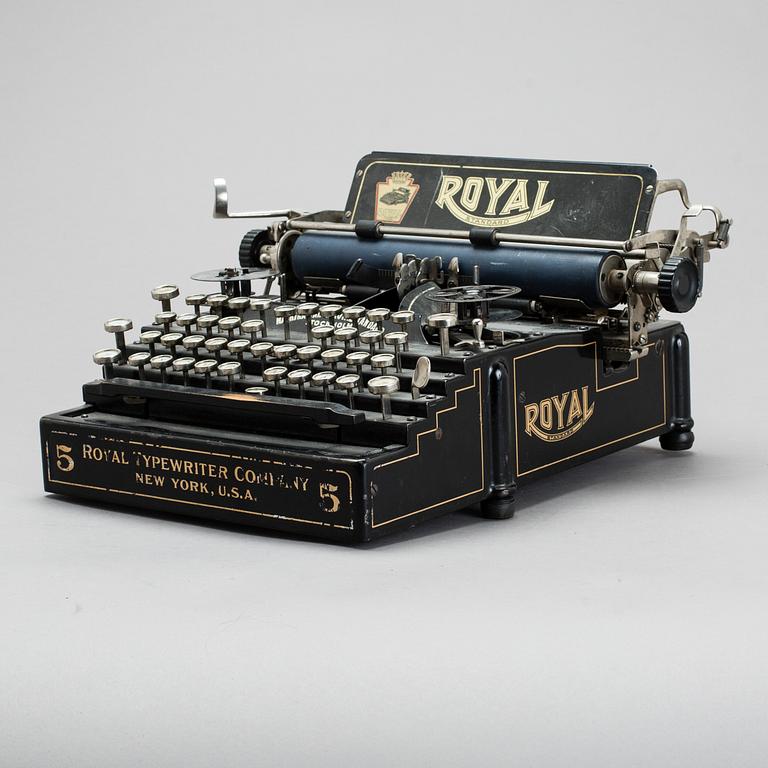 SKRIVMASKIN, Royal Standard  New York. Omkring 1900.