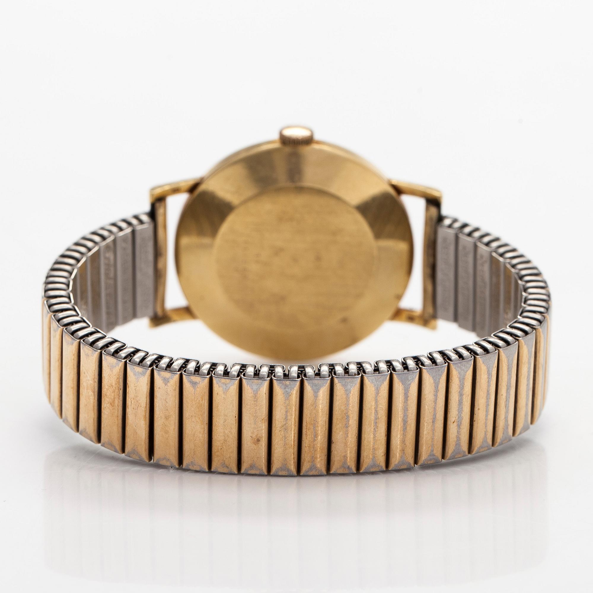 Longines, armbandsur, 34 mm, 18K, manuell, ca 1968.