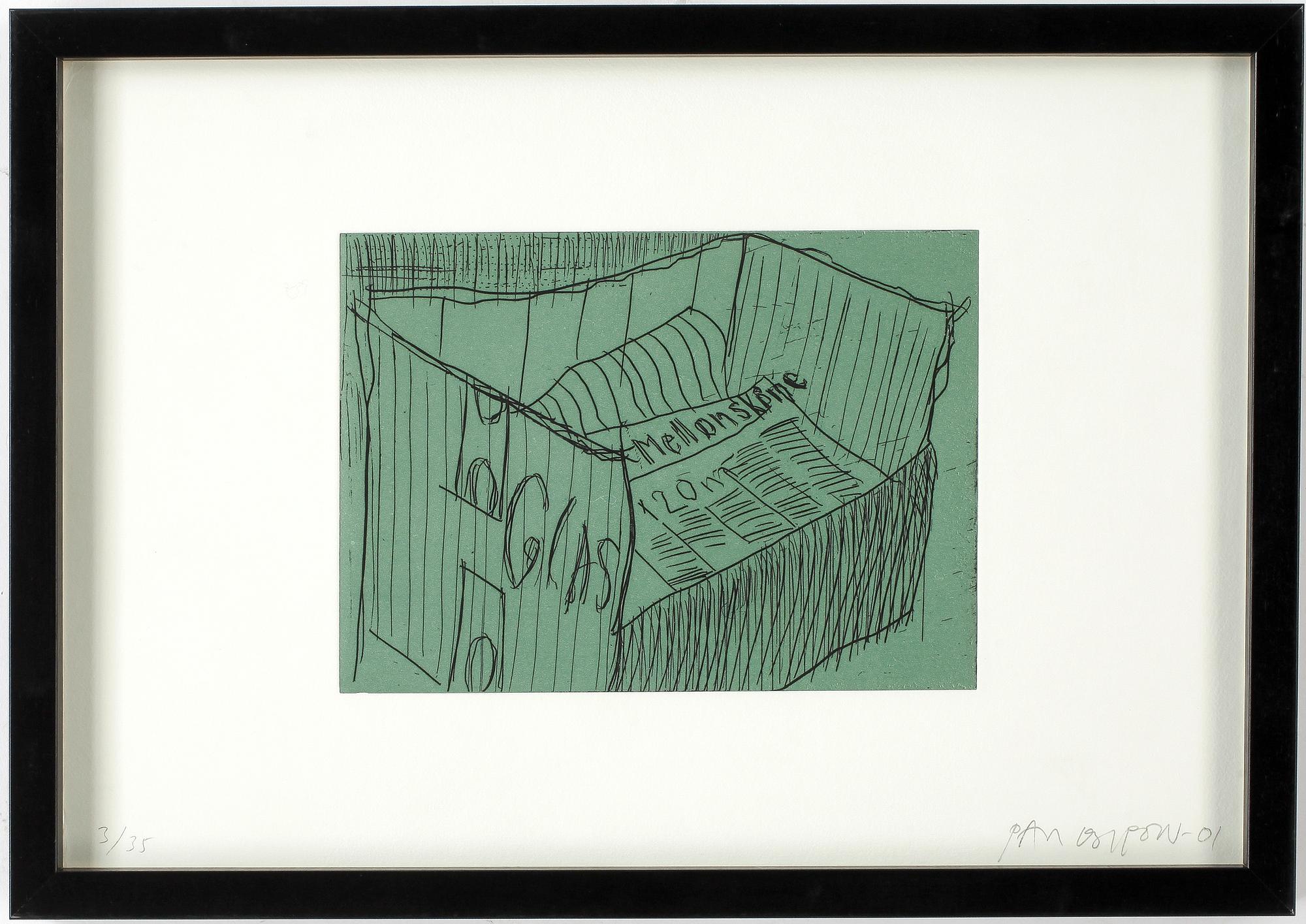 PAUL OSIPOW, etsning, signerad o daterad -01.