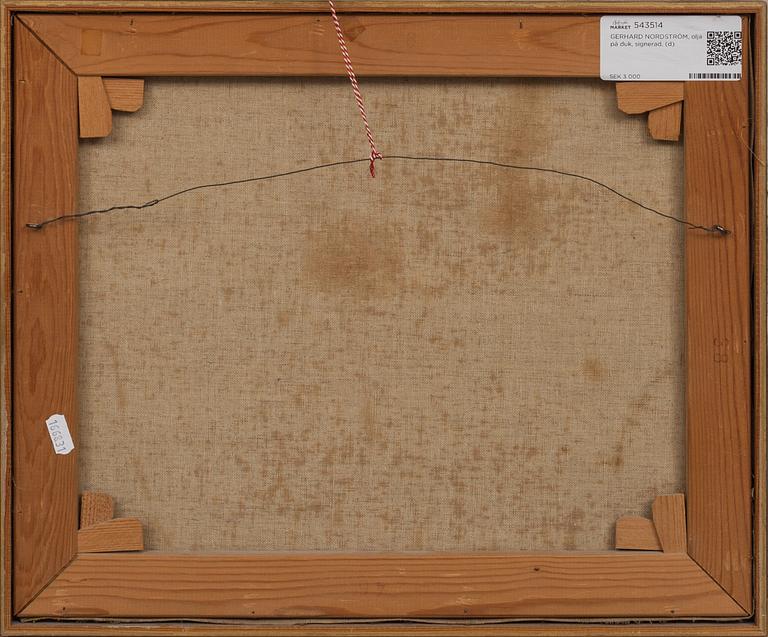 GERHARD NORDSTRÖM, olja på duk, signerad.