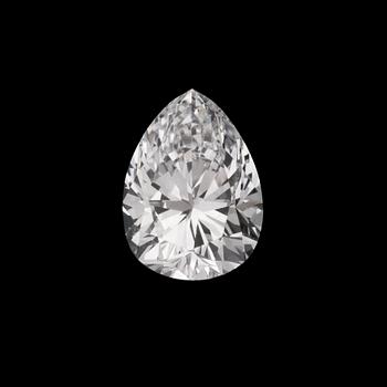 A pear shaped diamond, 1.02 cts.