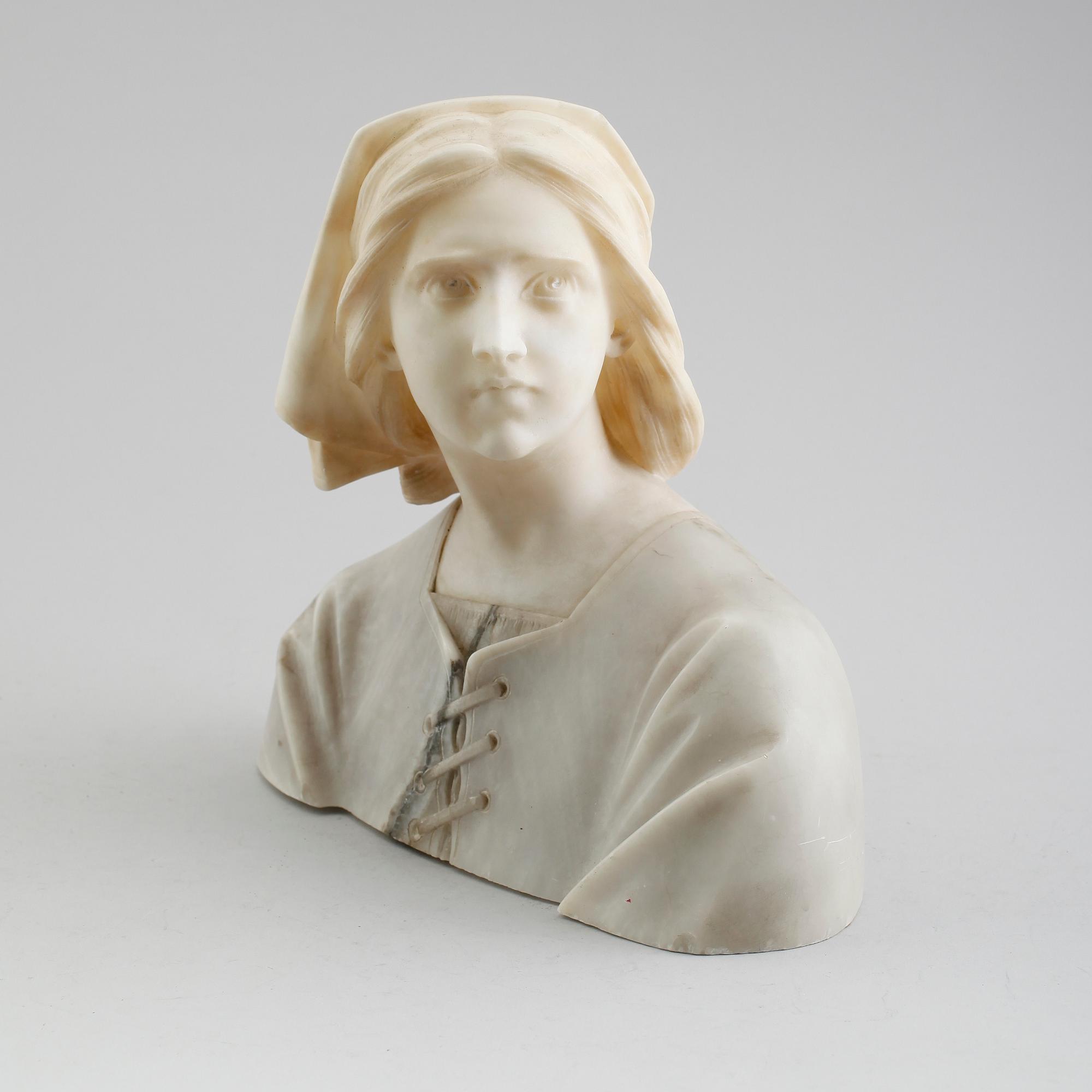 SKULPTUR, alabaster, Italien, 1900-tal.