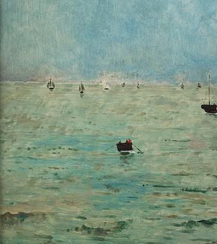 Alfred Emile Léopold Stevens, Boats at Sea.