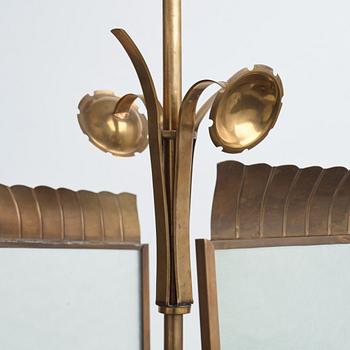 SWEDISH GRACE, a brass ceiling light, 1920's-30's.