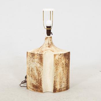 A ceramic table lamp by Haico Nitzsche for Søholm Stentøj, Bornholm Denmark, second half of the 20th century.