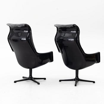 Alf Svensson, & Yngve Sandström, a pair of 'Galaxy/Form 8' armchairs, DUX, 1970s.