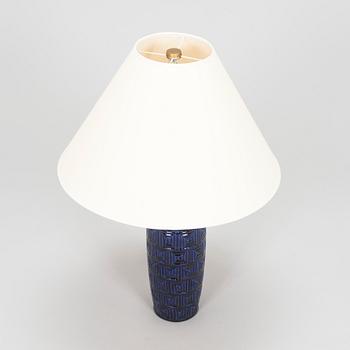 Holger Granbäck, bordslampa och skål, keramik, Savitorppa 1960-tal.