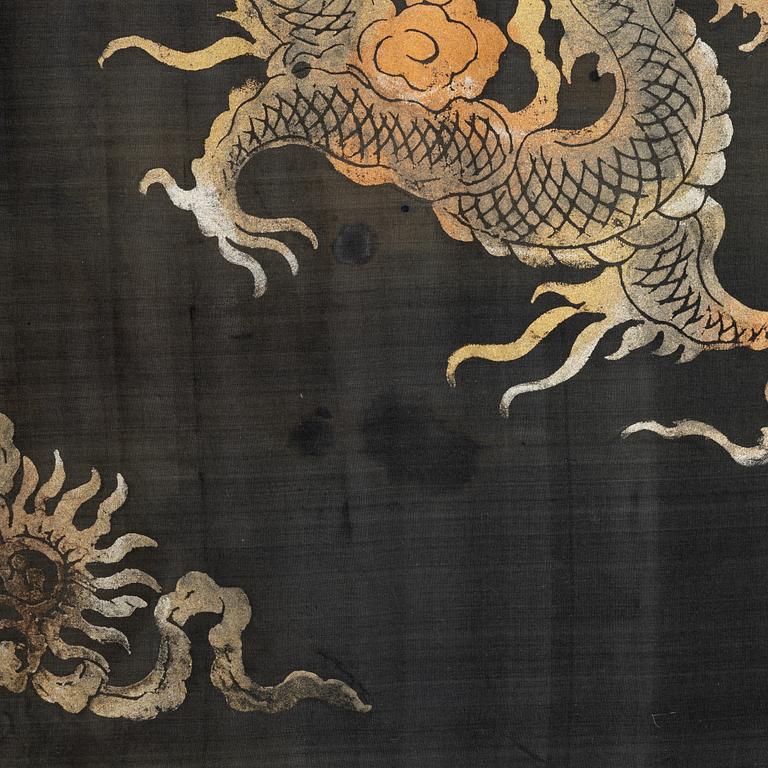 Antik kinesisk textil, Qing dynastin, 1800-tal.