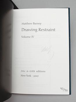 MATTHEW BARNEY, konstbok, "Drawing Restraint Vol IV", signerad. De-Luxe edition, 43/50.
