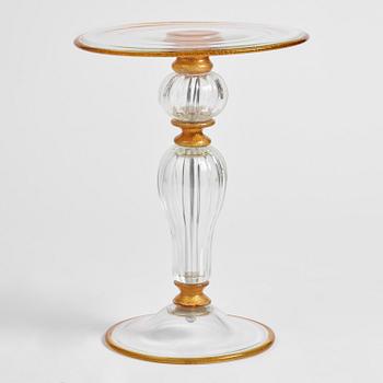 A glass side table, glass, Murano, Italy, 1995.