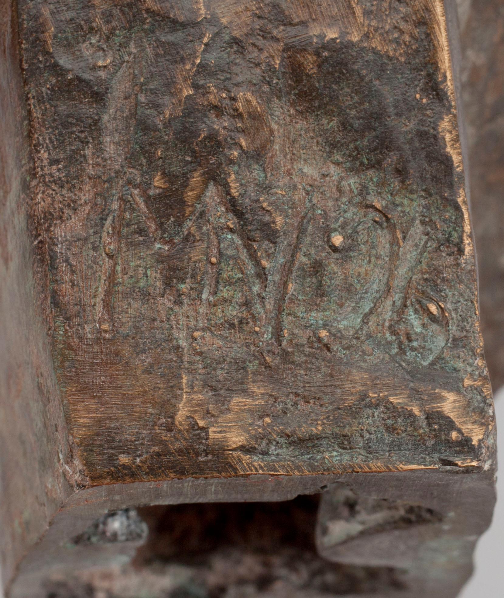 MAARIT NISSILÄ, skulptur, brons signerad och daterad -96.