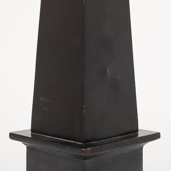 A pair of Obelisks, 20th century.