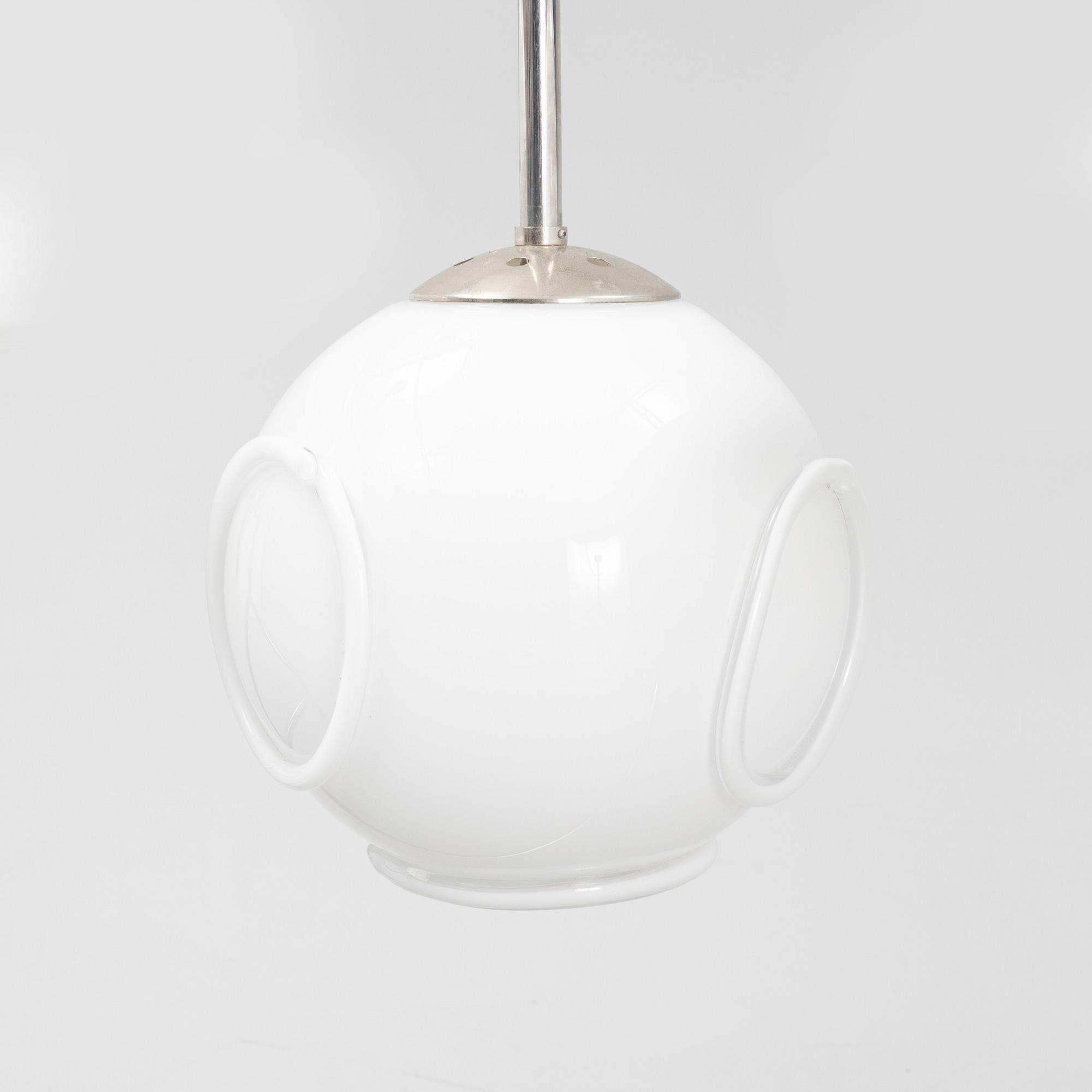 Eva Darpö, a unique glass ceiling light.