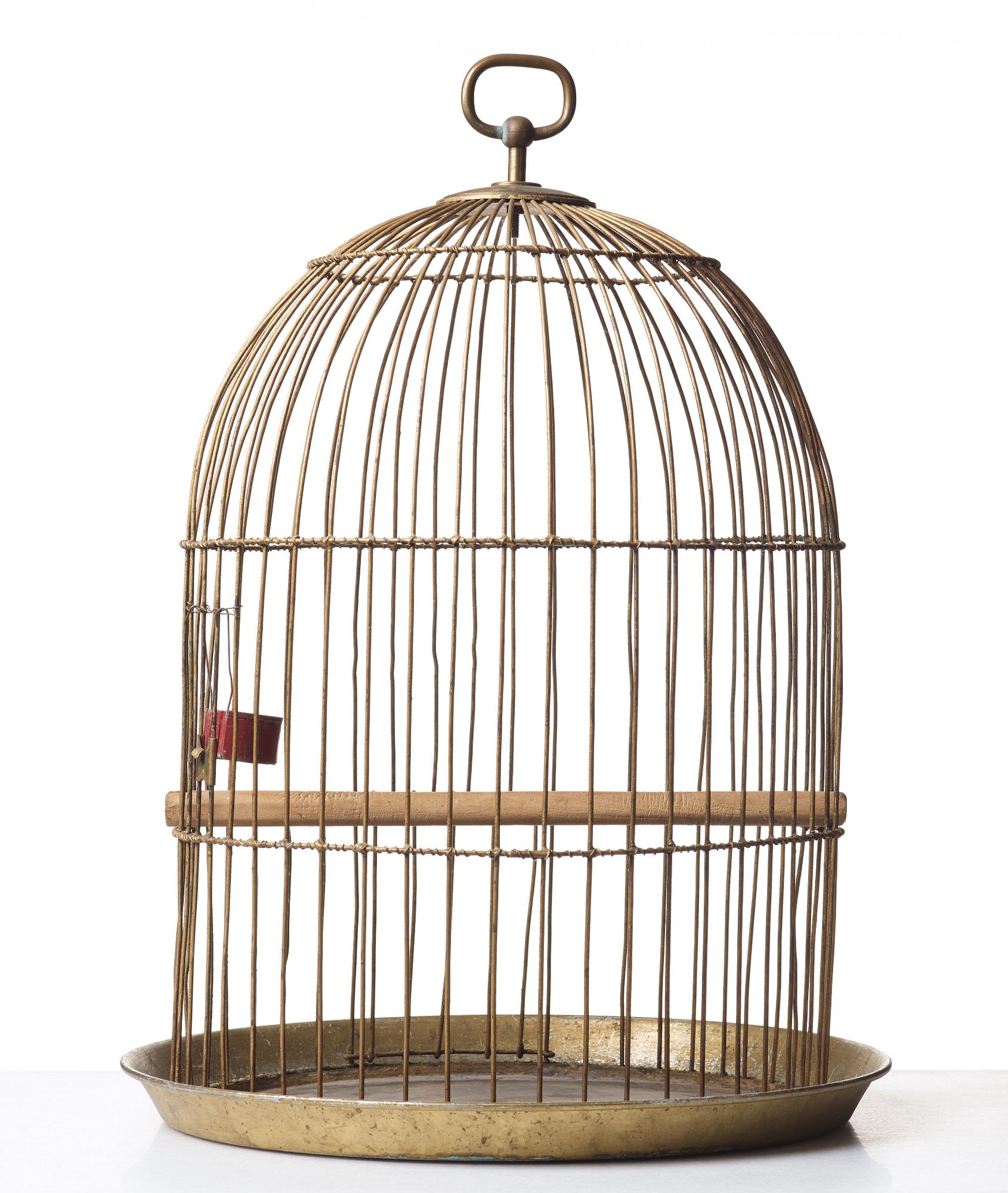 Firma Svenskt Tenn, fågelbur, 1900-talets förra hälft, proveniens Estrid Ericson.
