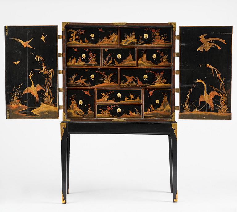 Kabinettskåp, troligen Tyskland, 1700-talets mitt.