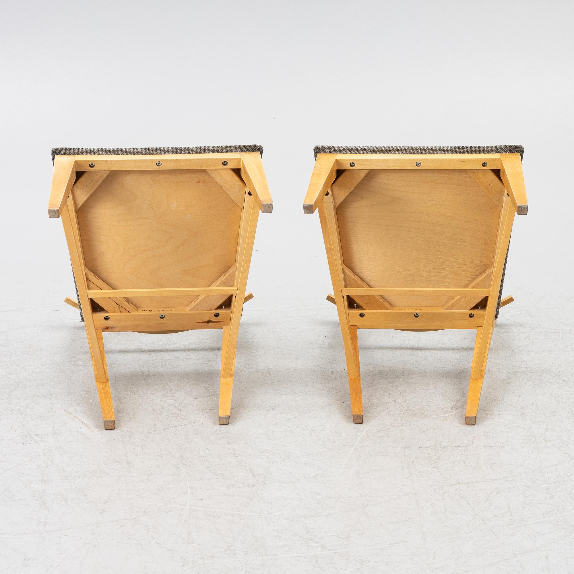 Nirvan Richter, a pair of chairs, Norrgavel.