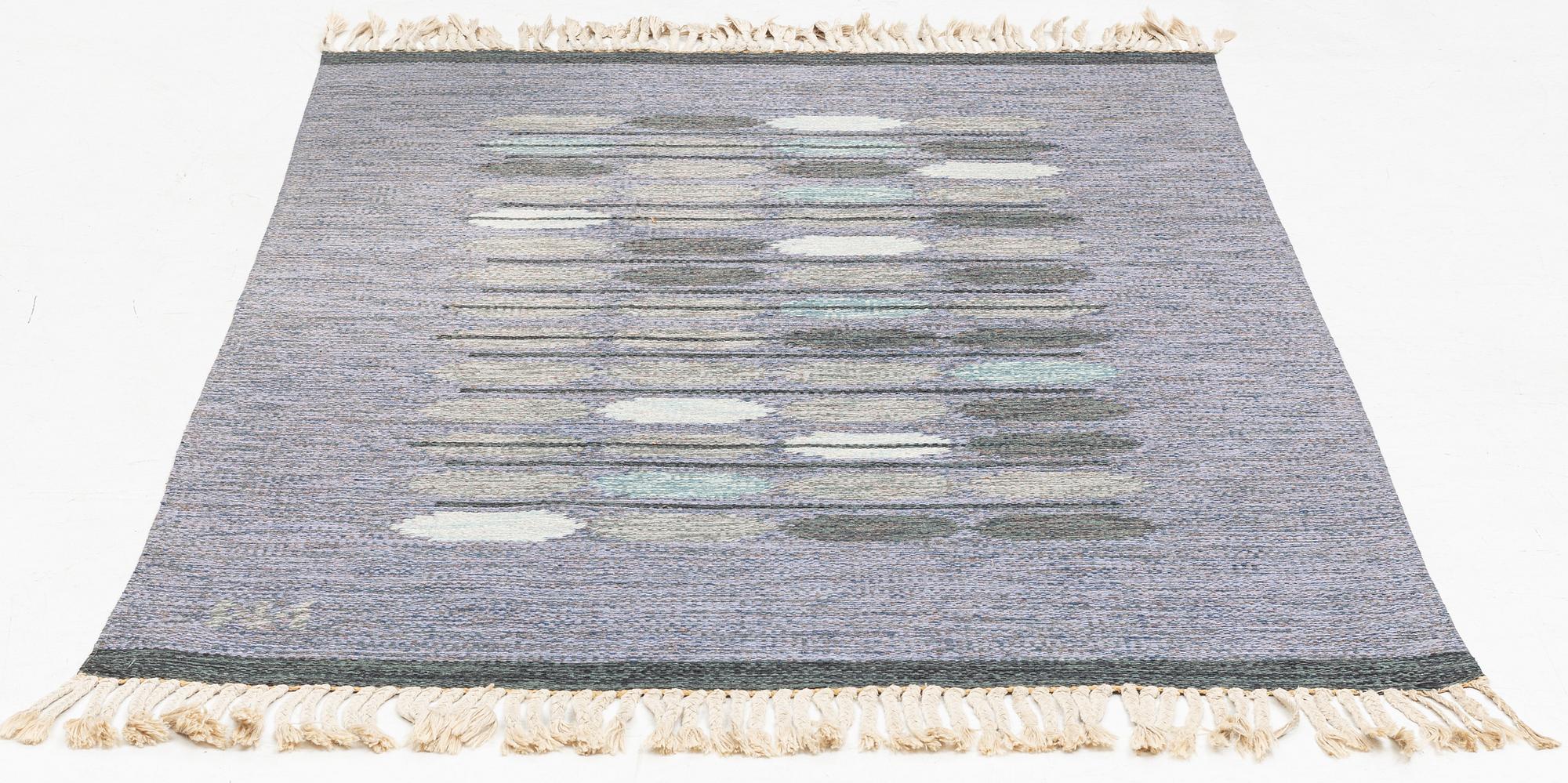 Rug, röllakan, indistinctly signed, approximately 200 x 135 cm.