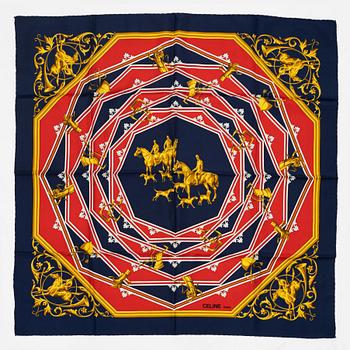 Céline, two silk scarves.