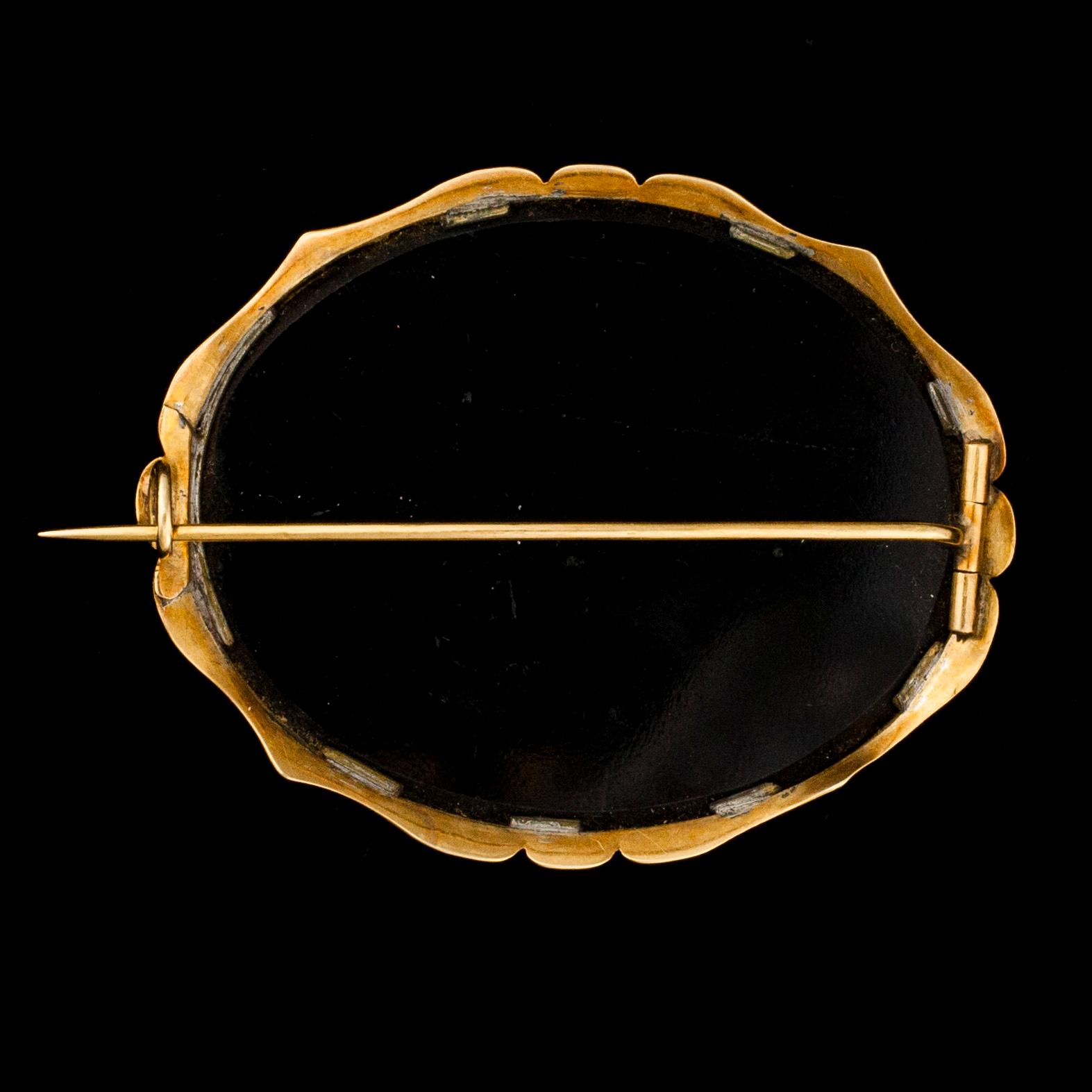 BROSCH, mikromosaik. Italien 1900-talets mitt.