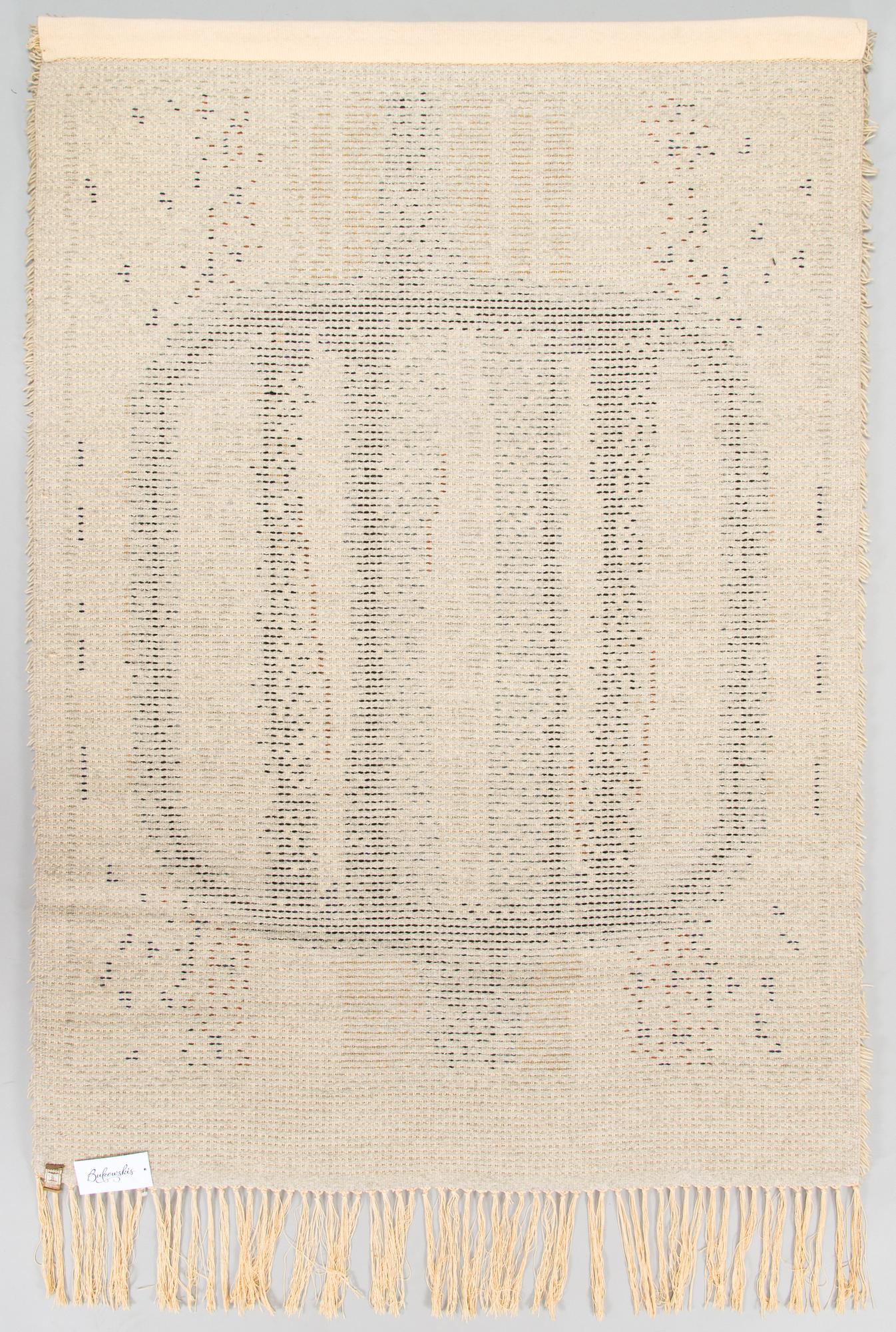 Marjukka Rautavirta, A Finnish long pile Ryijy Rug, for Taidekutomo Laura Korpikaivo-Tamminen. Circa 155 x 110 cm.