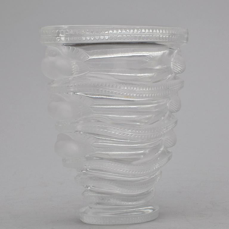 VAS, glas, "Saint Marc", Lalique, Frankrike, signerad, 1900-talets andra hälft.