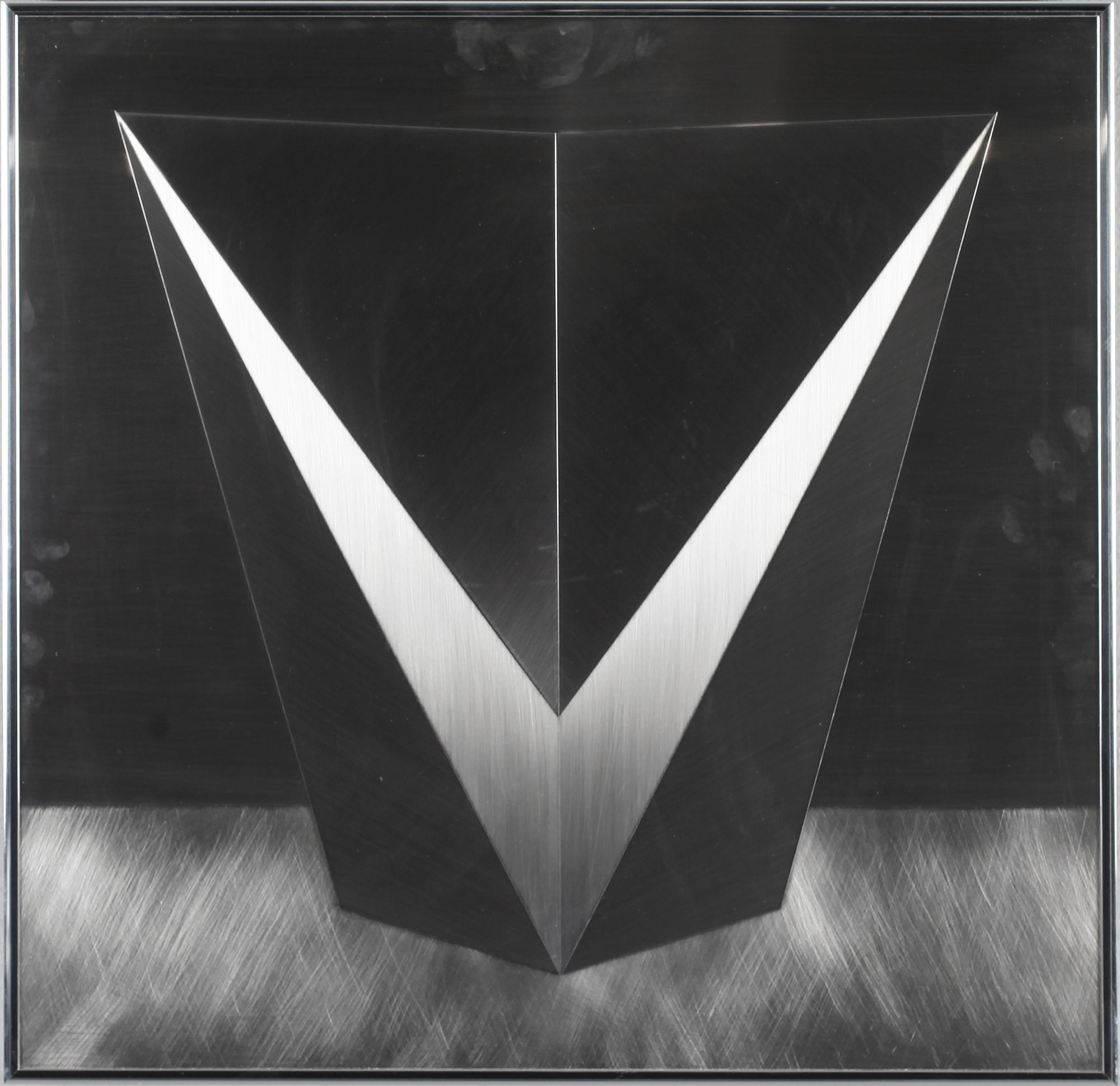 ALEXIUS HUBER, metallrelief, signerad.