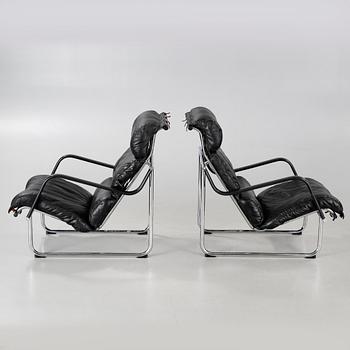 A pair of "Remmi 817H-1K" chairs, designed by Yrjö Kukkapuro in 1969, made by Haimi Oy or Avarte Oy.