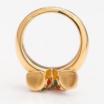 Louis Vuitton, An "Essential V Planète" ring. Marked Italy.