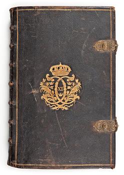 589. KARL XII:s BIBEL, "Biblia, thet är all then heliga skrift på swensko....", Stockholm 1702-1703.