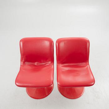 Yrjö Kukkapuro, bord och stolar, 4 st, "Saturnus", Haimi, Finland, 1970-tal.