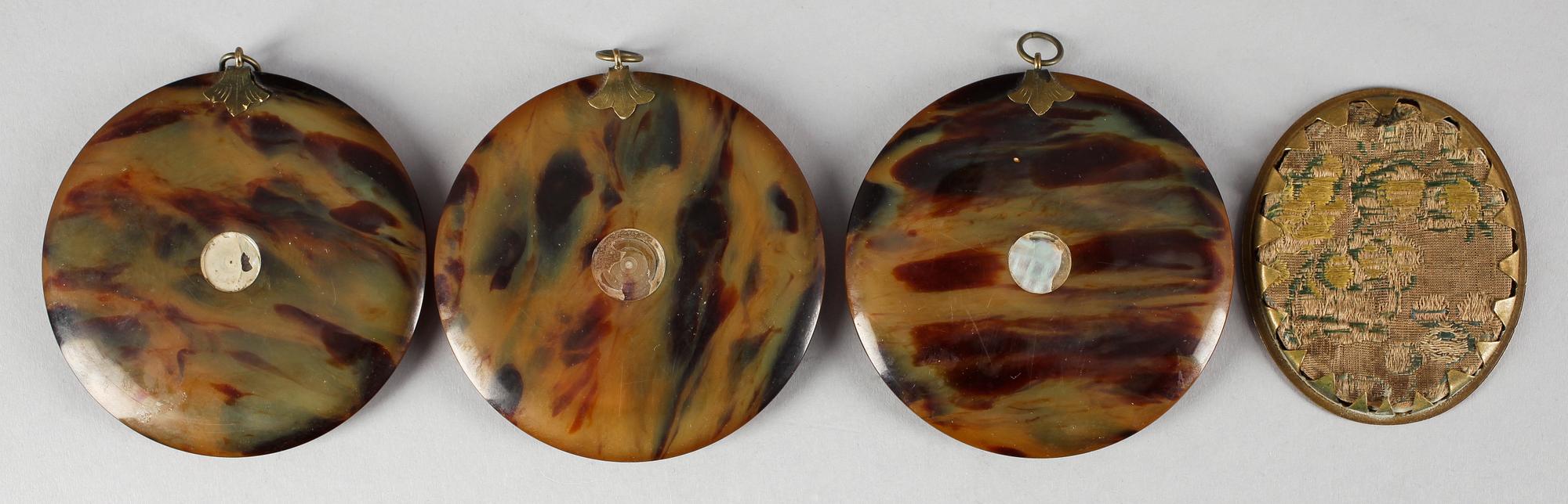 MINIATYRER, 4 st, 1800-tal.