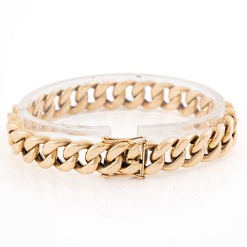 Armband, pansarlänk, 14K guld, Helsingfors 1964.