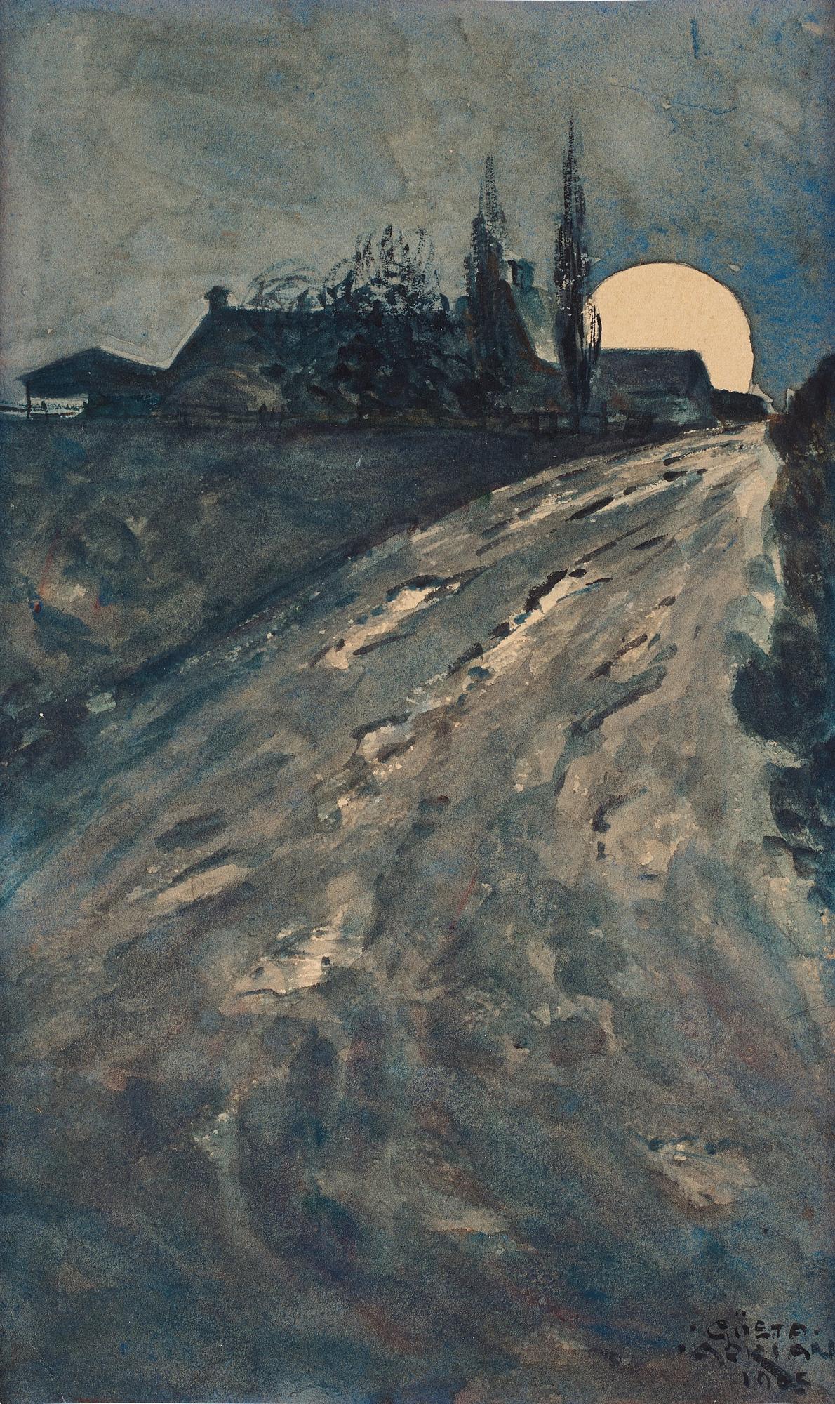Gösta Adrian-Nilsson, Månbelyst väg.