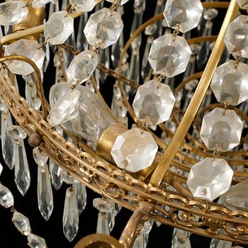 LJUSKRONA, empirstil, omkring 1900-talets mitt, höjd ca 80 cm.