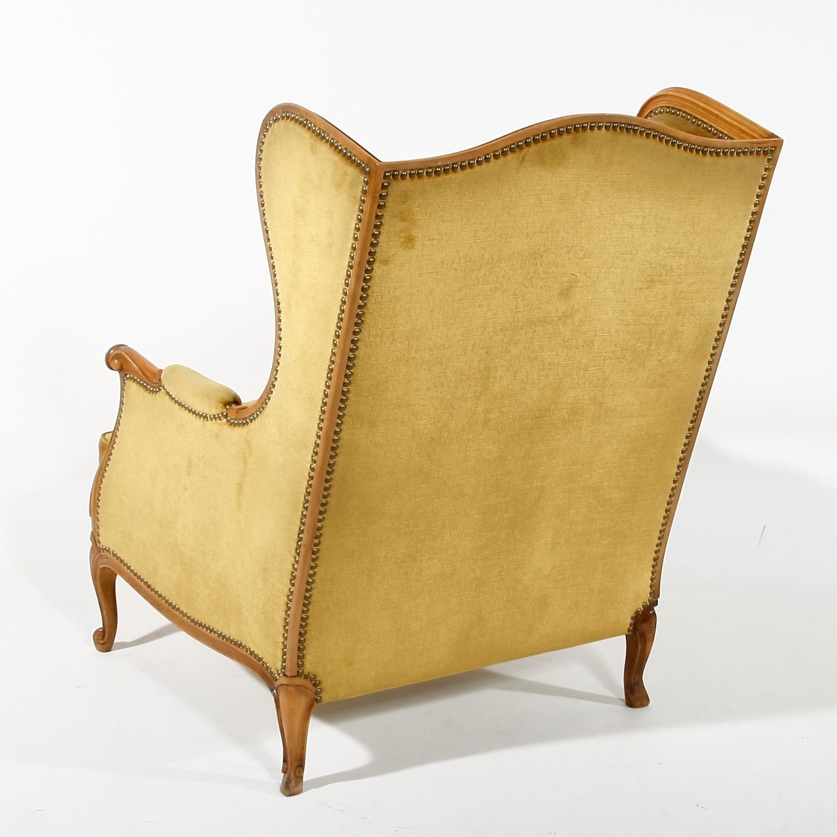 FÅTÖLJ. Rokokostil.