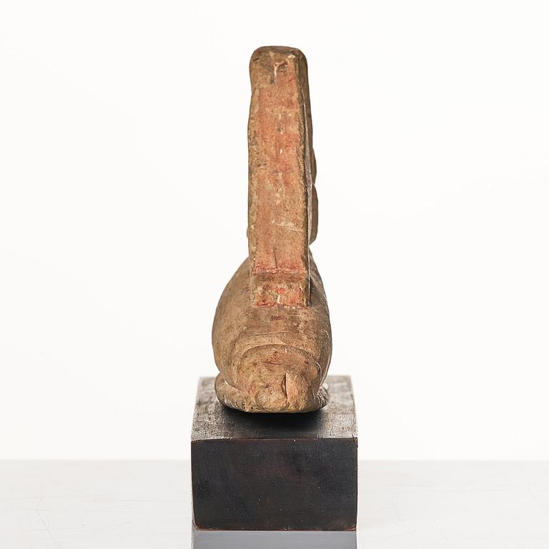 A pottery figure of a harp player. Presumablu Greek - Roman time.